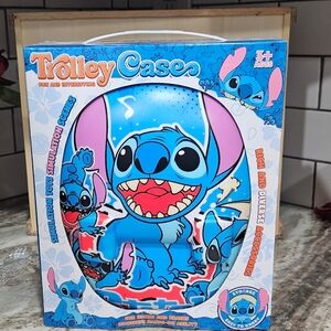 Disney Stitch Trolley Case With Portable Playtime Accessories NWT